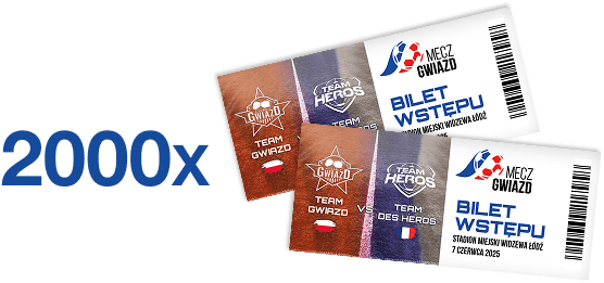 PODWÓJNE BILETY NA MECZ GWIAZD